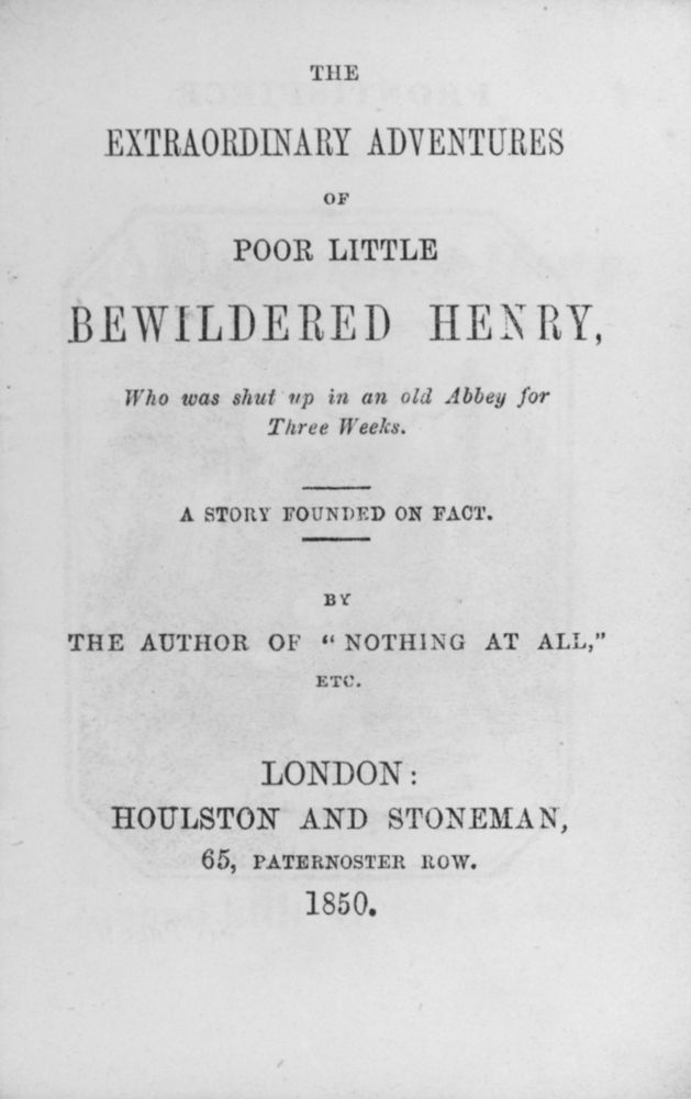Scan 0005 of Extraordinary adventures of poor little bewildered Henry