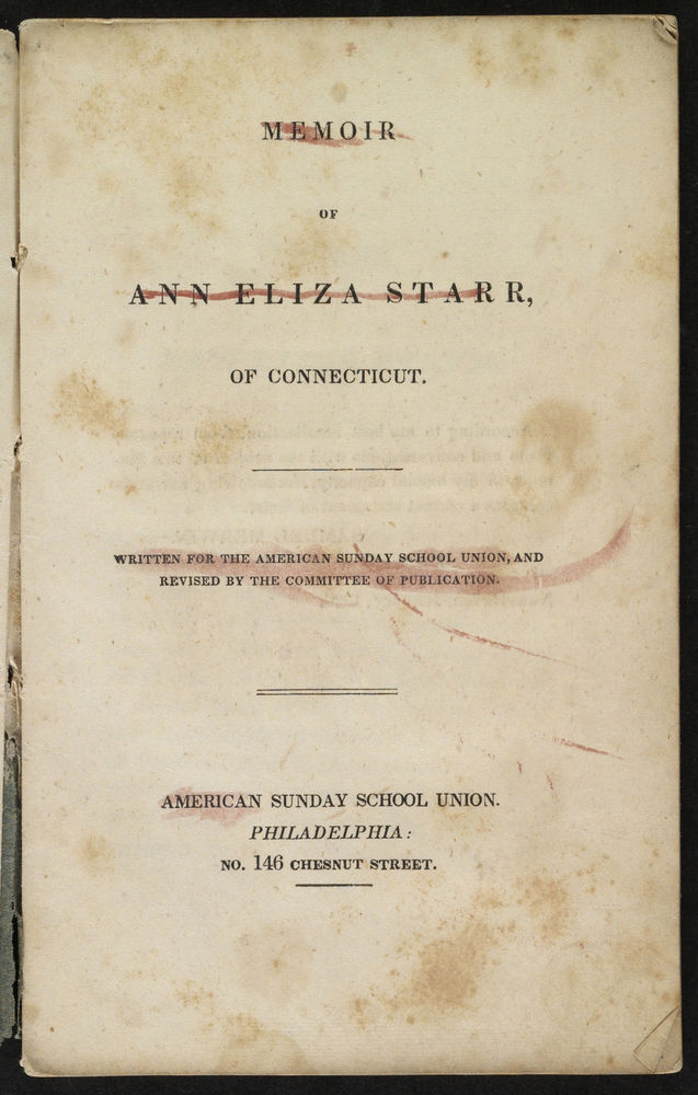 Scan 0005 of Memoir of Ann Eliza Starr of Connecticut