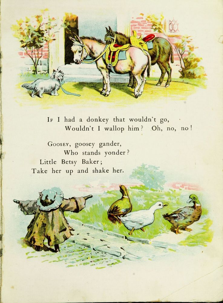 Scan 0015 of Nursery rhymes from Mother Goose with alphabet