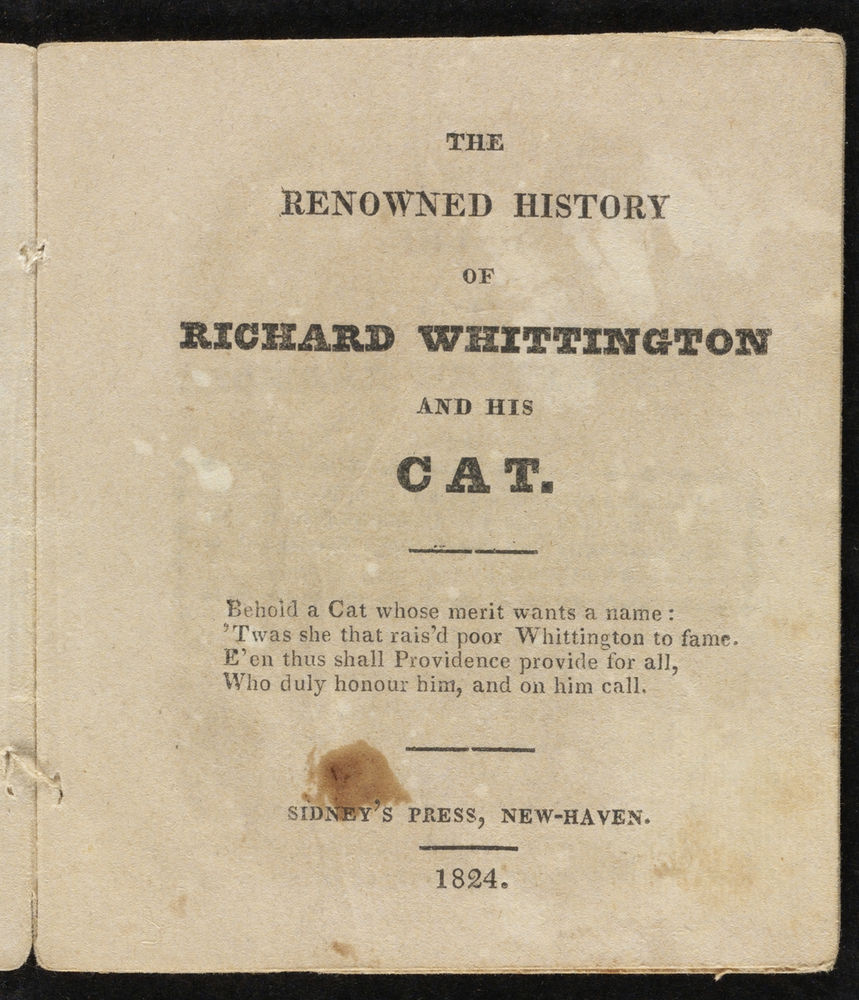 Scan 0003 of The renowned history of Richard Whittington and his cat