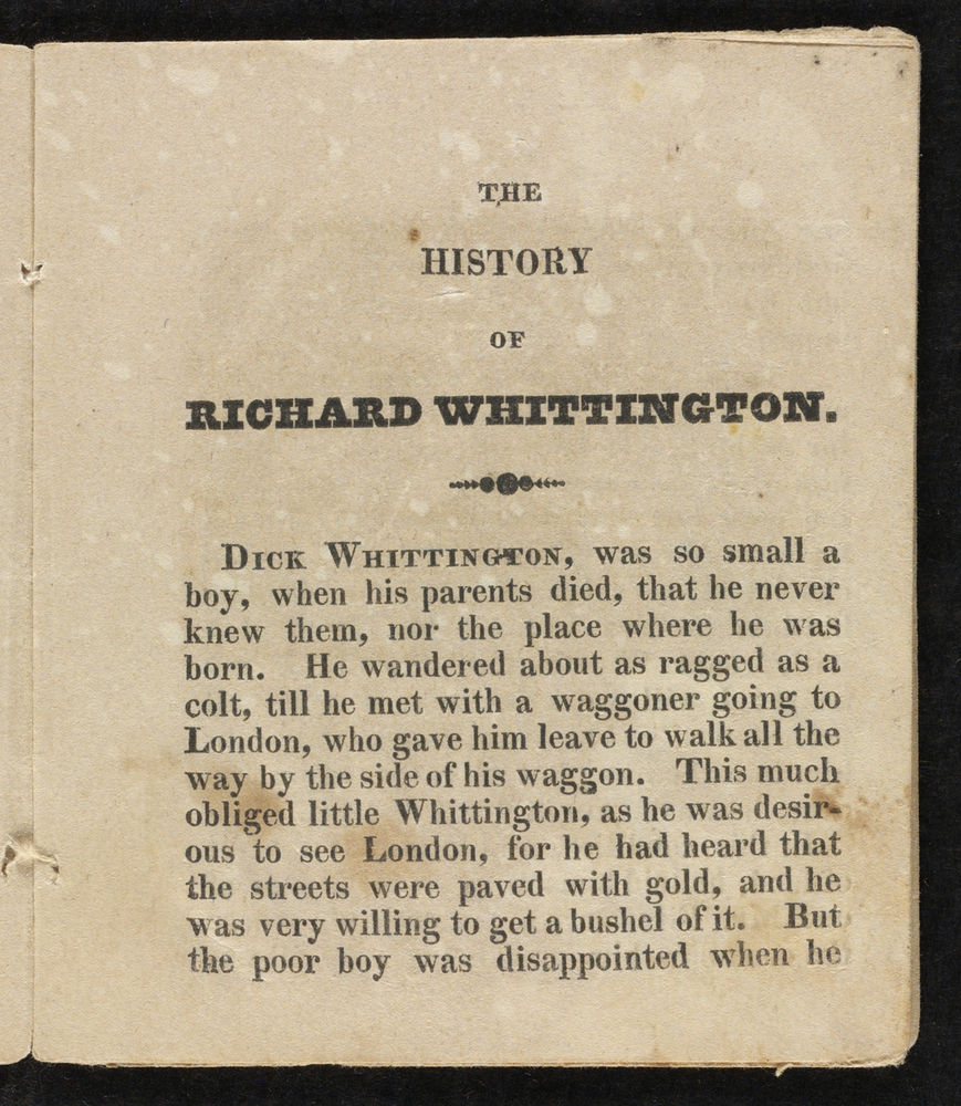 Scan 0005 of The renowned history of Richard Whittington and his cat