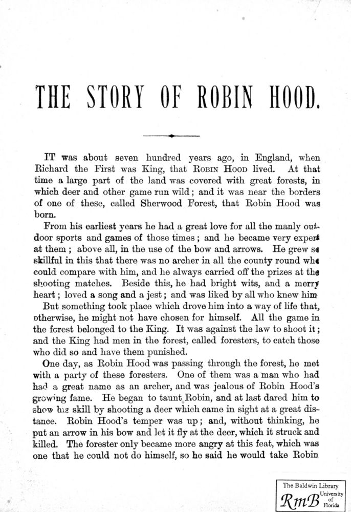 Scan 0002 of Story of Robin Hood