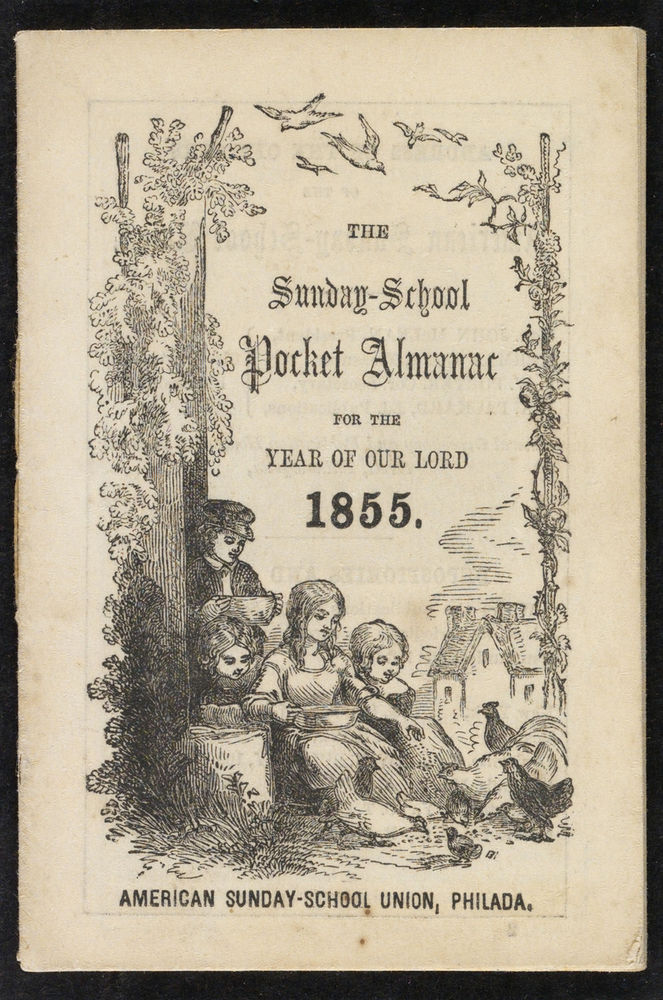 Scan 0001 of The Sunday-school pocket almanac for the year of Our Lord 1855