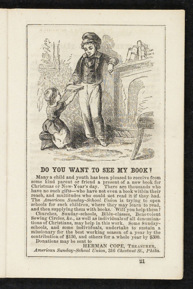 Scan 0021 of The Sunday-school pocket almanac for the year of Our Lord 1855