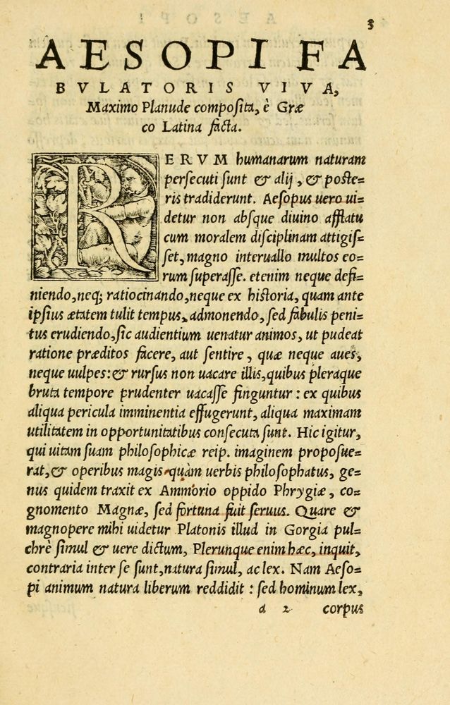 Scan 0007 of Aesopi Phrygis et aliorum fabulae