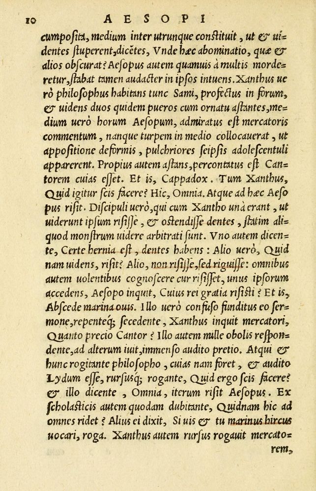 Scan 0014 of Aesopi Phrygis et aliorum fabulae