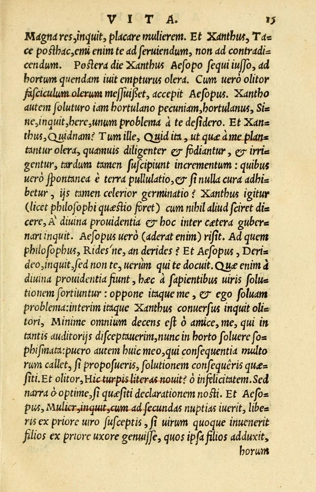 Scan 0019 of Aesopi Phrygis et aliorum fabulae