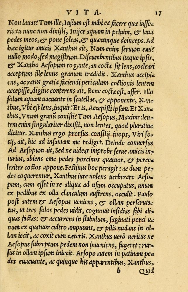 Scan 0021 of Aesopi Phrygis et aliorum fabulae