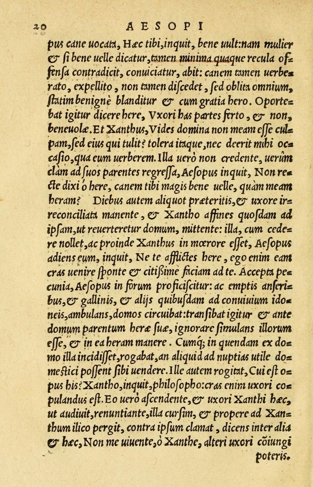 Scan 0024 of Aesopi Phrygis et aliorum fabulae