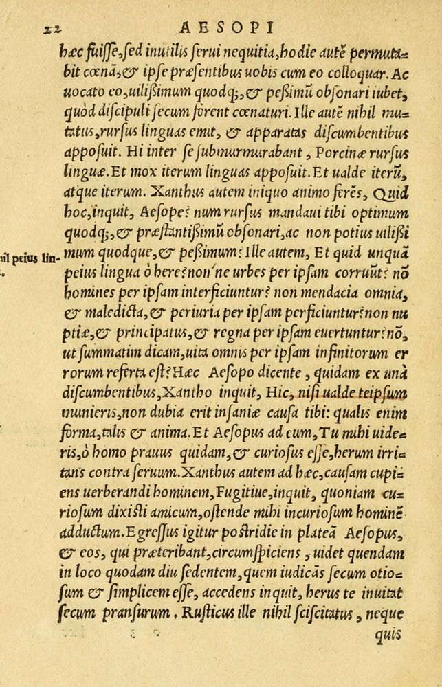 Scan 0026 of Aesopi Phrygis et aliorum fabulae