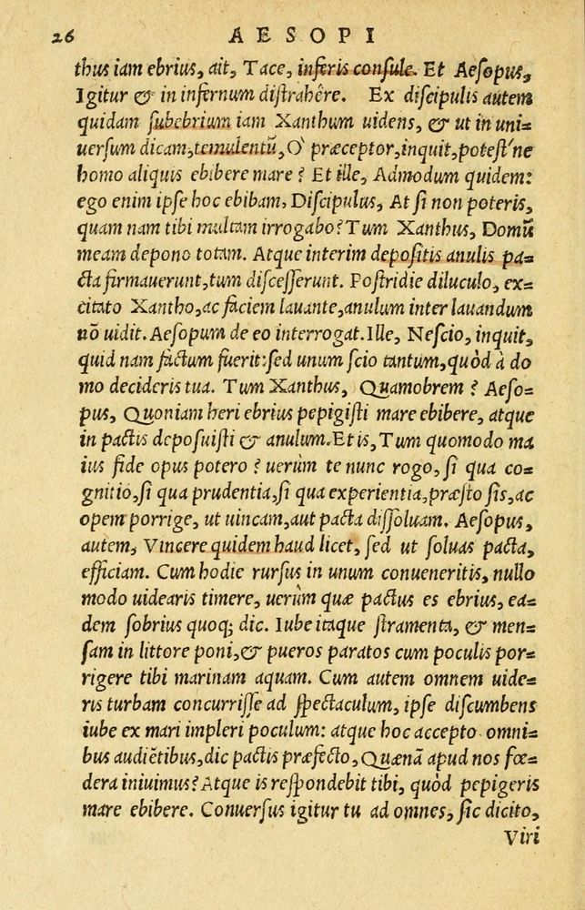 Scan 0030 of Aesopi Phrygis et aliorum fabulae