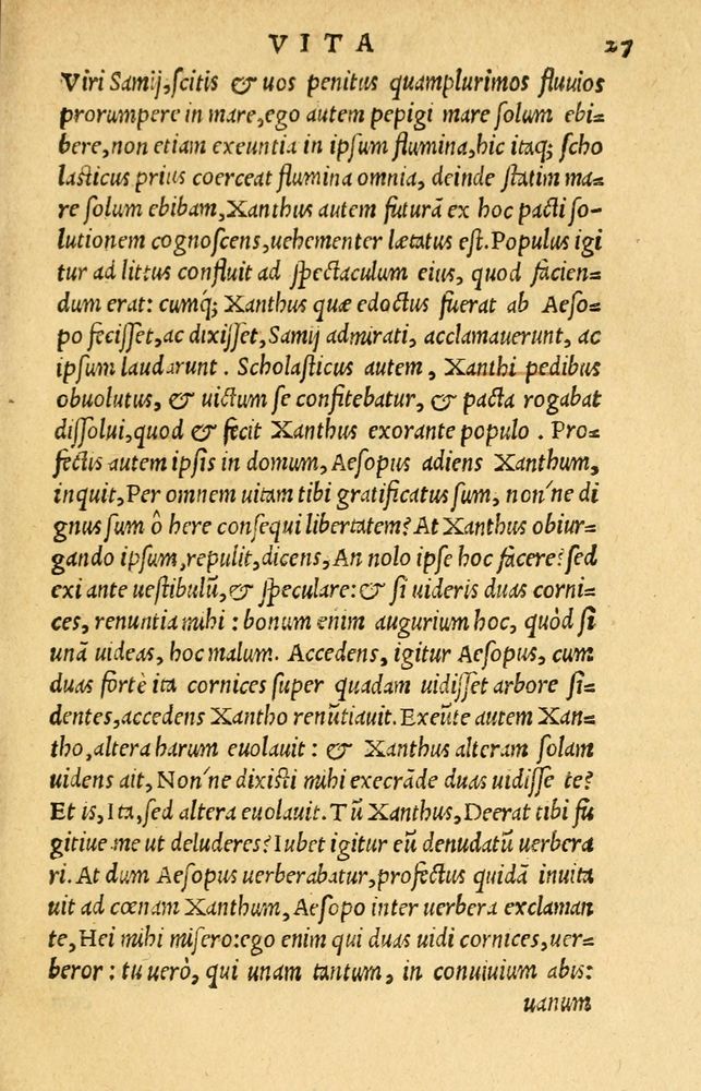 Scan 0031 of Aesopi Phrygis et aliorum fabulae