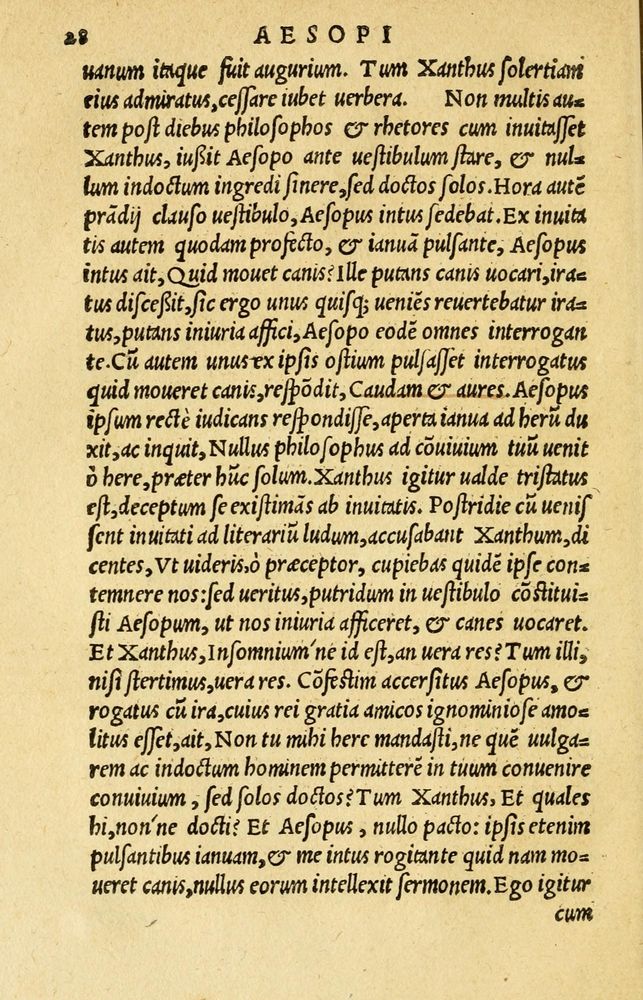 Scan 0032 of Aesopi Phrygis et aliorum fabulae