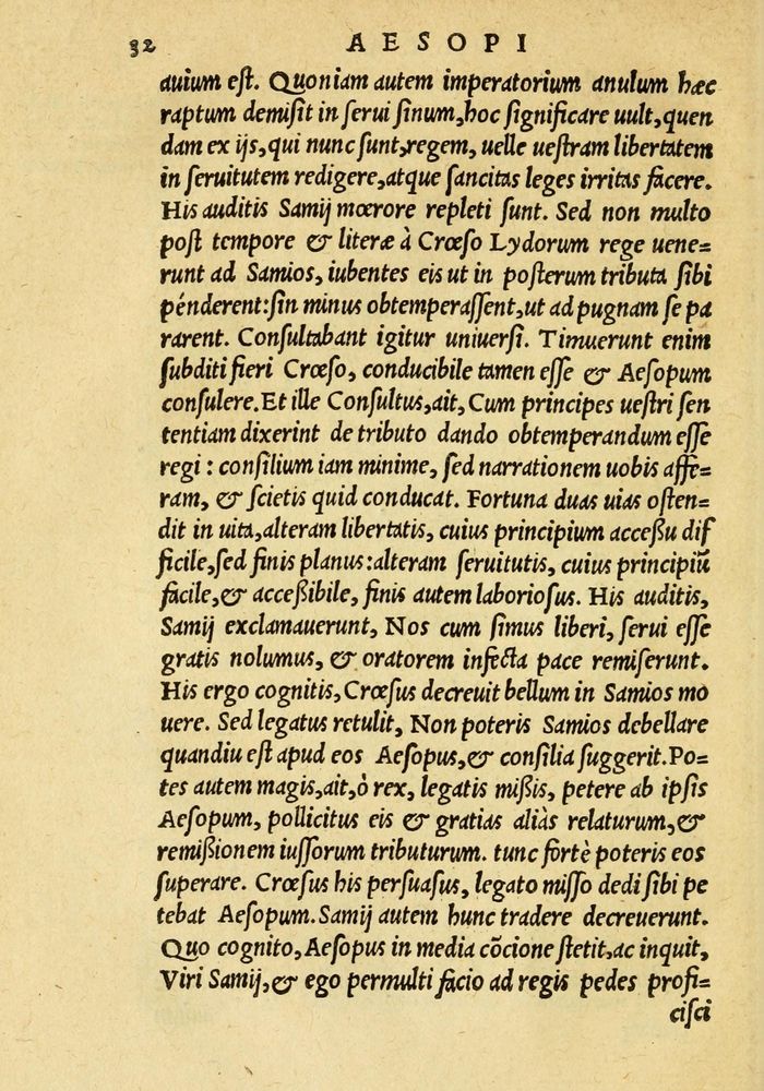 Scan 0036 of Aesopi Phrygis et aliorum fabulae