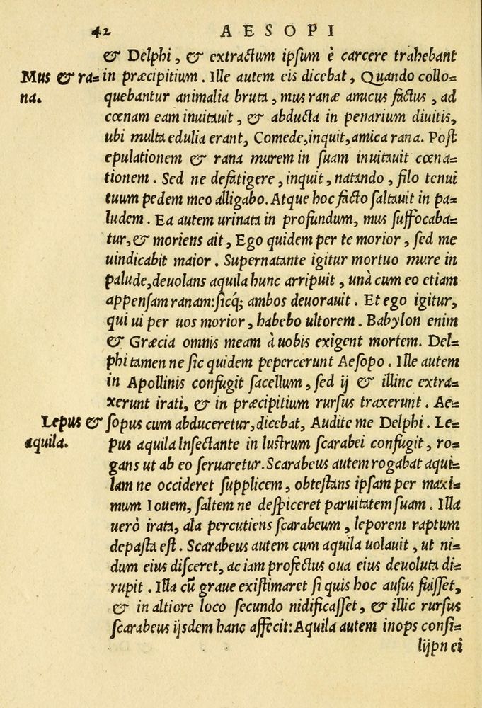Scan 0046 of Aesopi Phrygis et aliorum fabulae