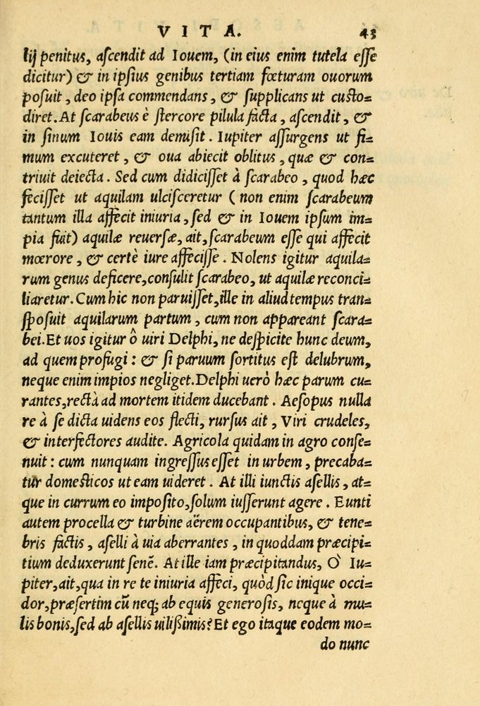 Scan 0047 of Aesopi Phrygis et aliorum fabulae