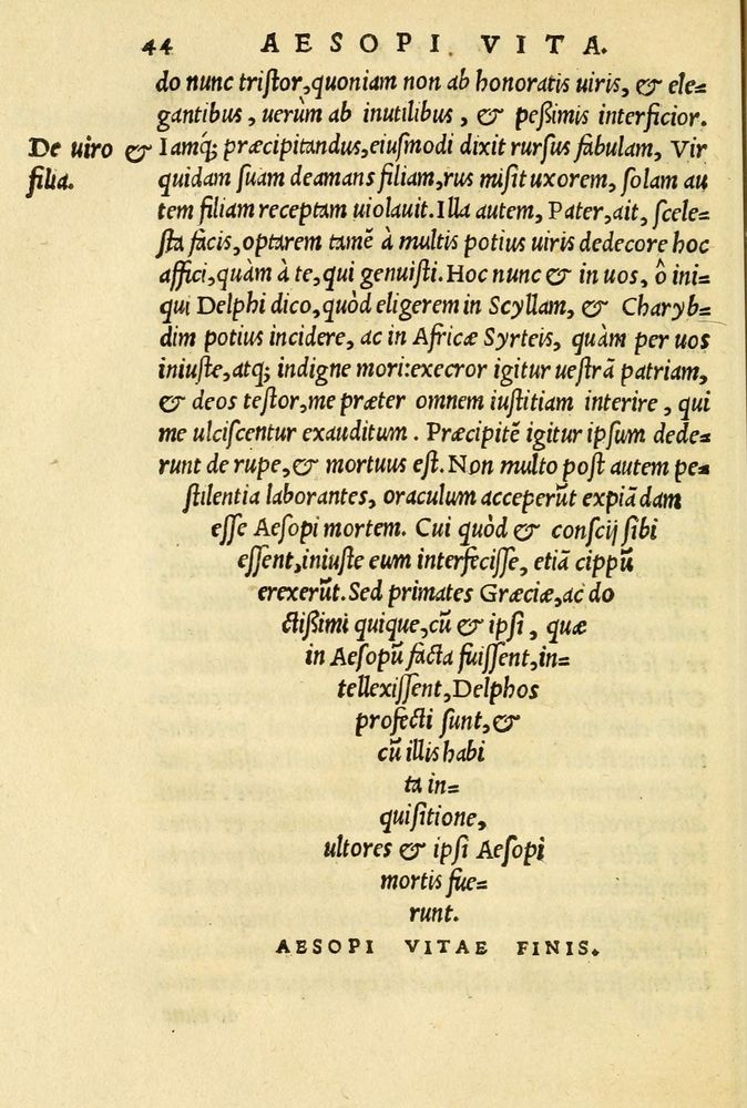 Scan 0048 of Aesopi Phrygis et aliorum fabulae