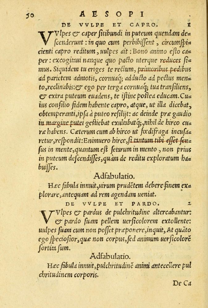 Scan 0054 of Aesopi Phrygis et aliorum fabulae