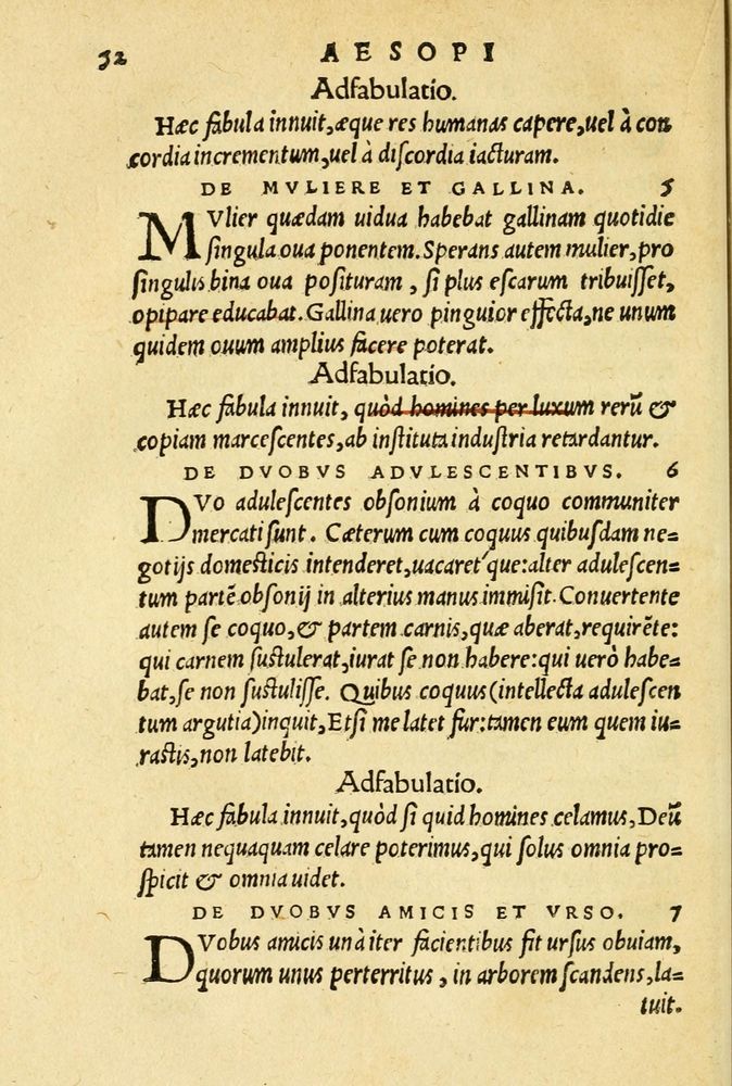 Scan 0056 of Aesopi Phrygis et aliorum fabulae
