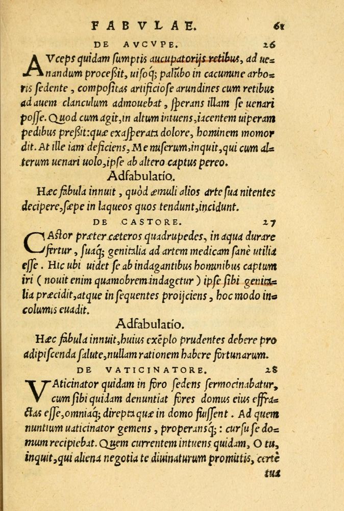 Scan 0065 of Aesopi Phrygis et aliorum fabulae