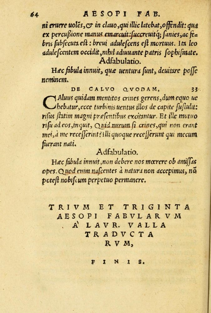 Scan 0068 of Aesopi Phrygis et aliorum fabulae