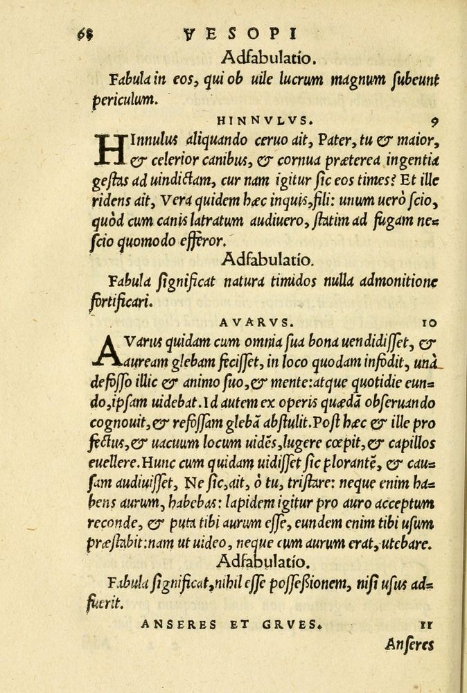 Scan 0072 of Aesopi Phrygis et aliorum fabulae