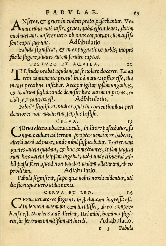 Scan 0073 of Aesopi Phrygis et aliorum fabulae