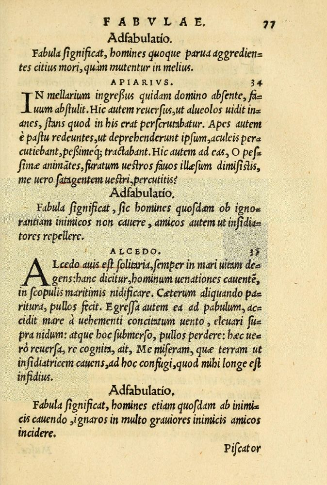 Scan 0081 of Aesopi Phrygis et aliorum fabulae