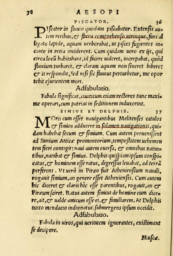 Scan 0082 of Aesopi Phrygis et aliorum fabulae