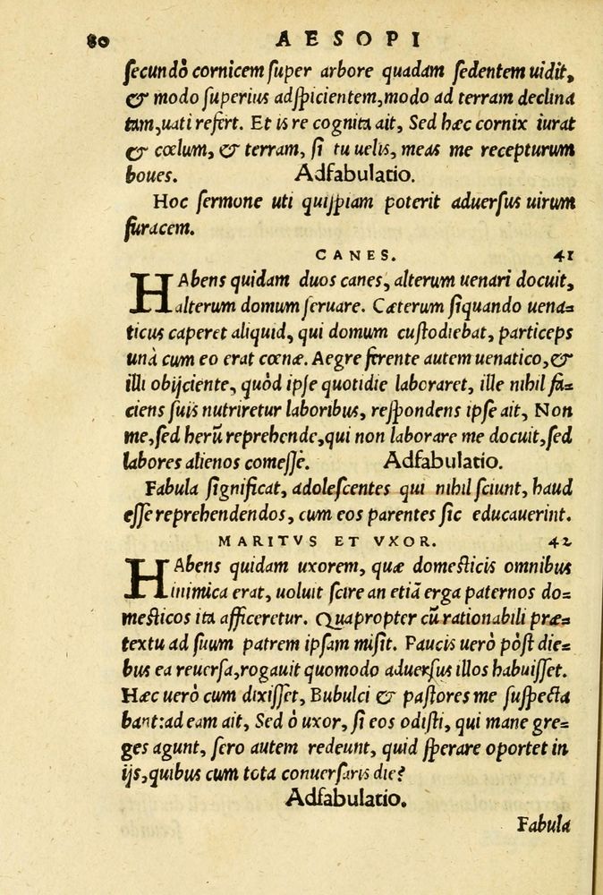 Scan 0084 of Aesopi Phrygis et aliorum fabulae