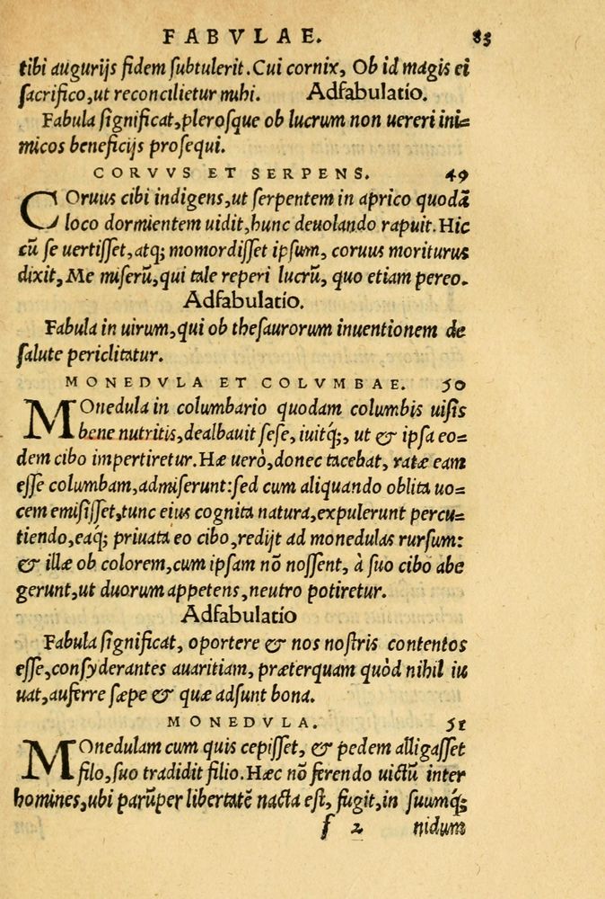 Scan 0087 of Aesopi Phrygis et aliorum fabulae