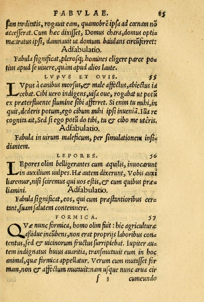 Scan 0089 of Aesopi Phrygis et aliorum fabulae