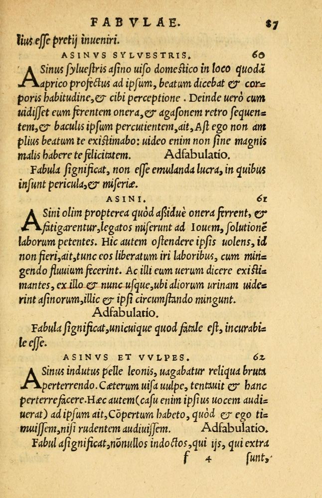 Scan 0091 of Aesopi Phrygis et aliorum fabulae