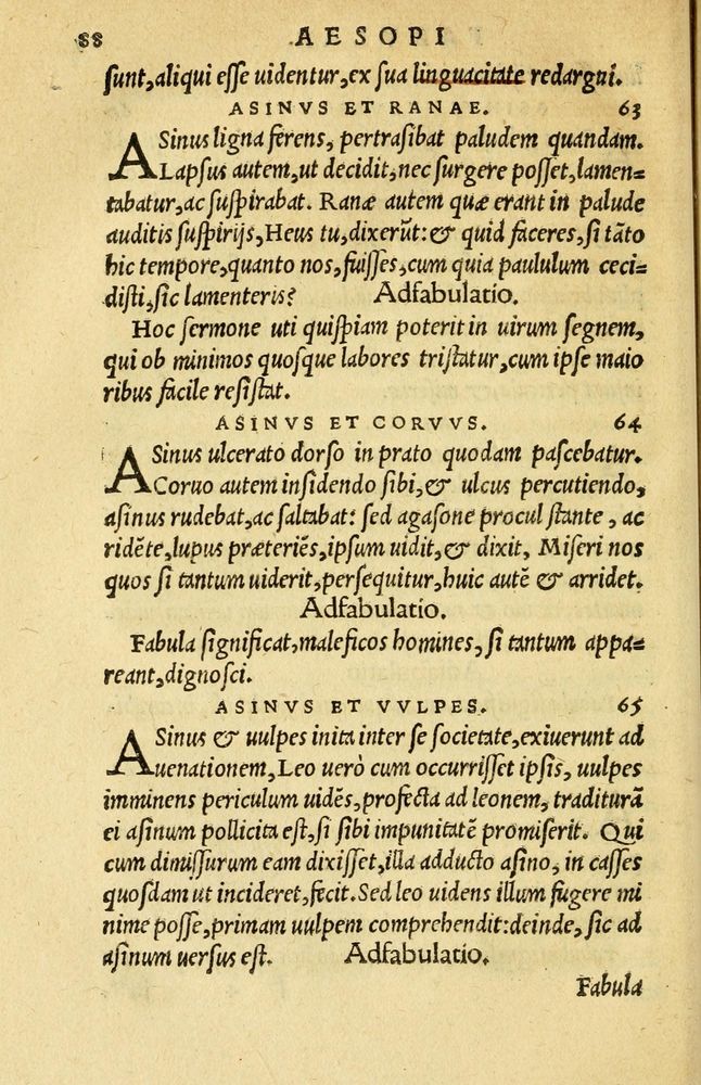 Scan 0092 of Aesopi Phrygis et aliorum fabulae