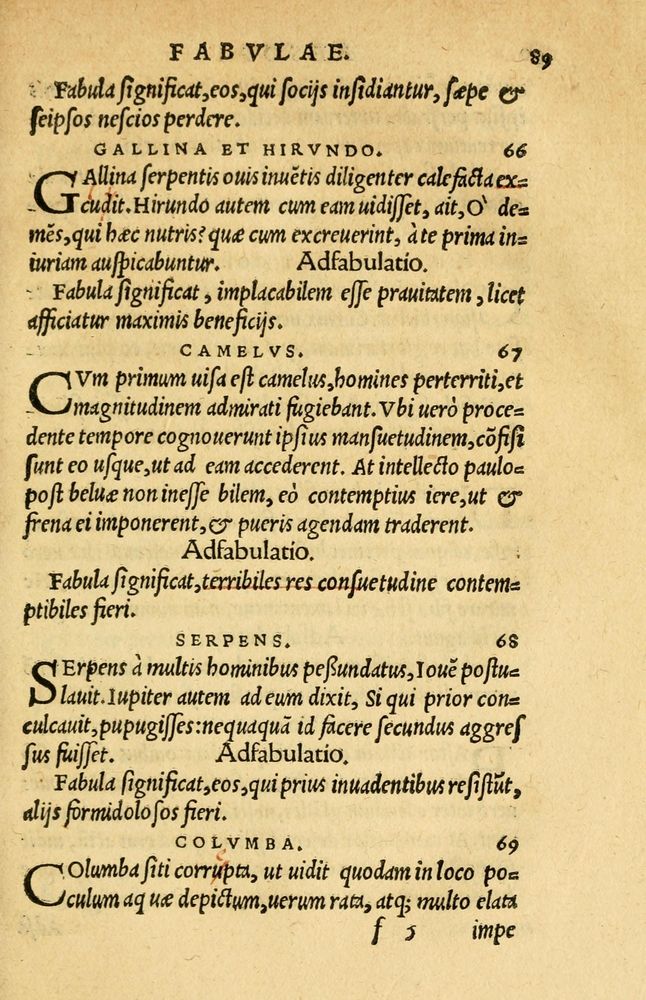 Scan 0093 of Aesopi Phrygis et aliorum fabulae
