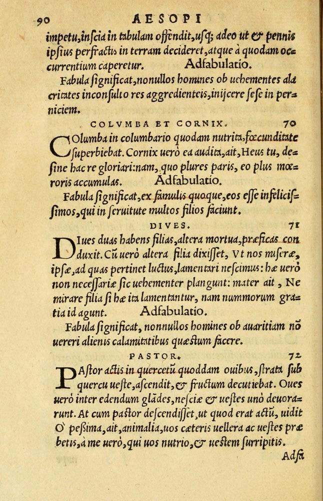 Scan 0094 of Aesopi Phrygis et aliorum fabulae