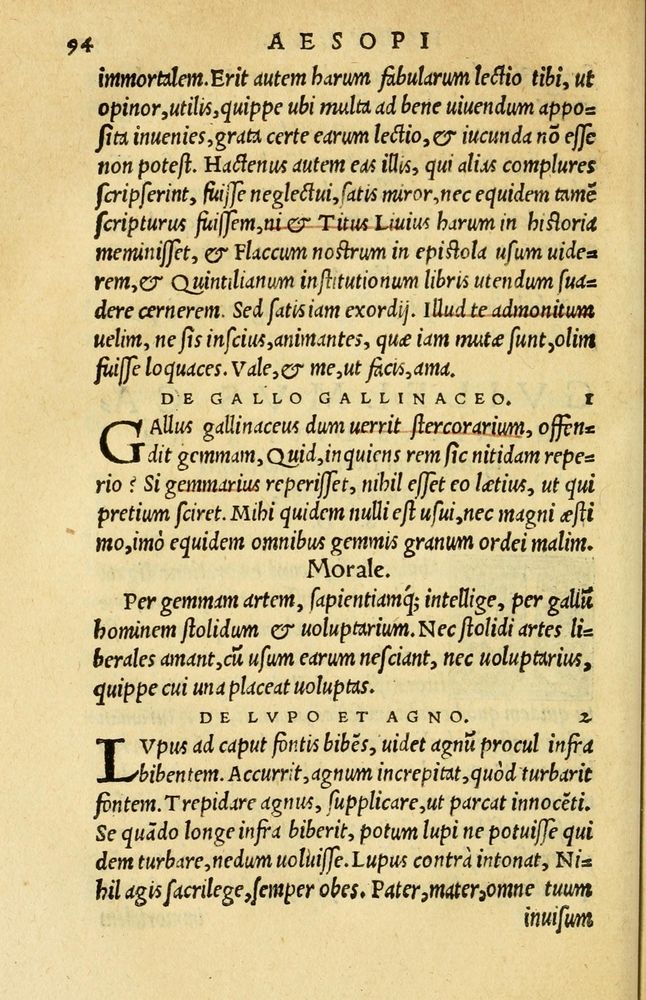 Scan 0098 of Aesopi Phrygis et aliorum fabulae