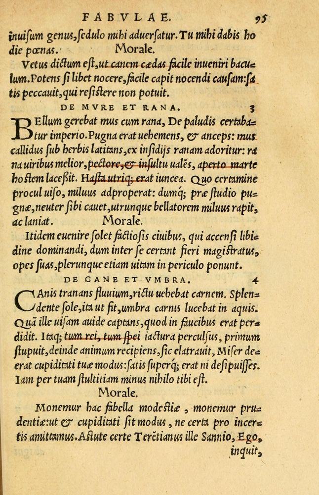 Scan 0099 of Aesopi Phrygis et aliorum fabulae