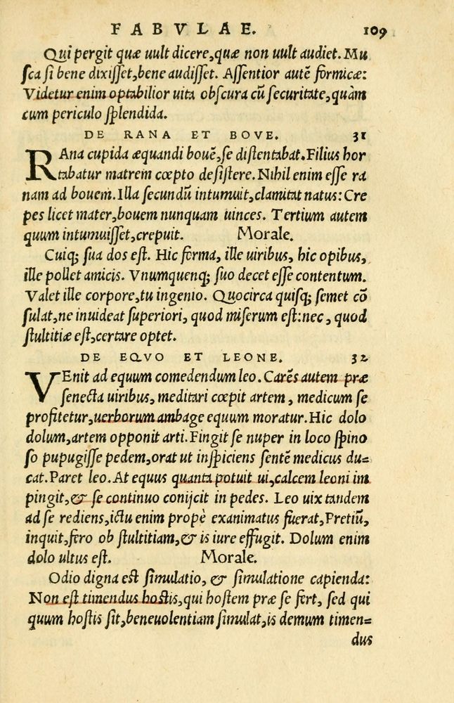 Scan 0113 of Aesopi Phrygis et aliorum fabulae