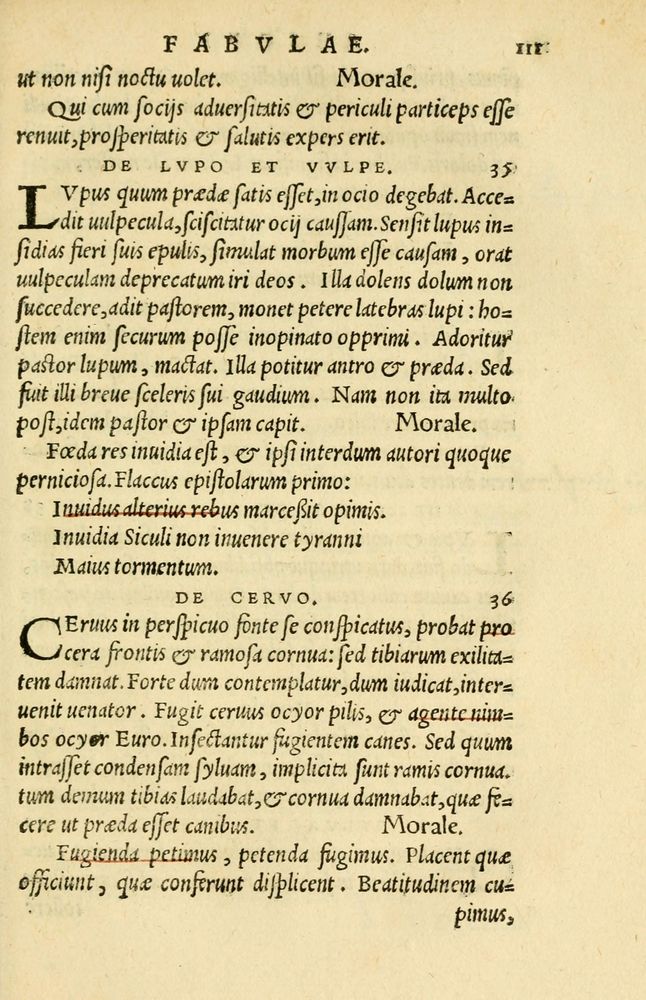Scan 0115 of Aesopi Phrygis et aliorum fabulae