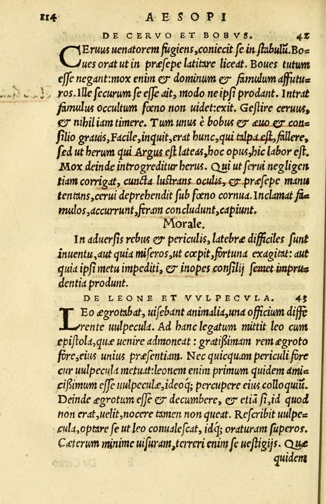 Scan 0118 of Aesopi Phrygis et aliorum fabulae