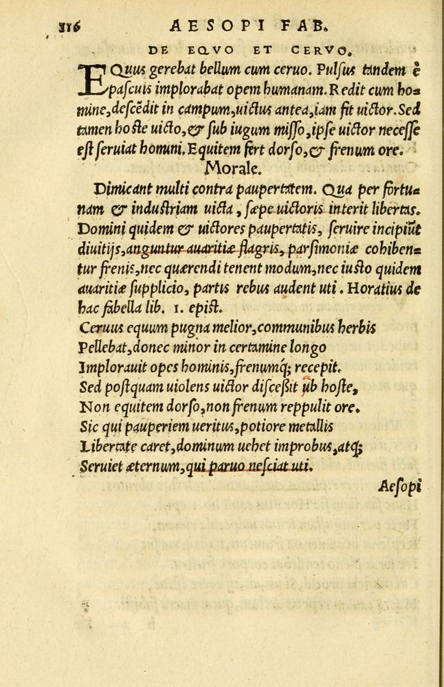 Scan 0120 of Aesopi Phrygis et aliorum fabulae