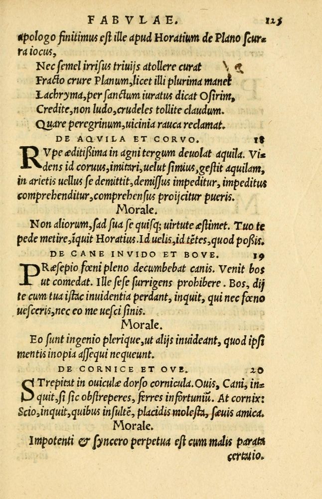 Scan 0129 of Aesopi Phrygis et aliorum fabulae
