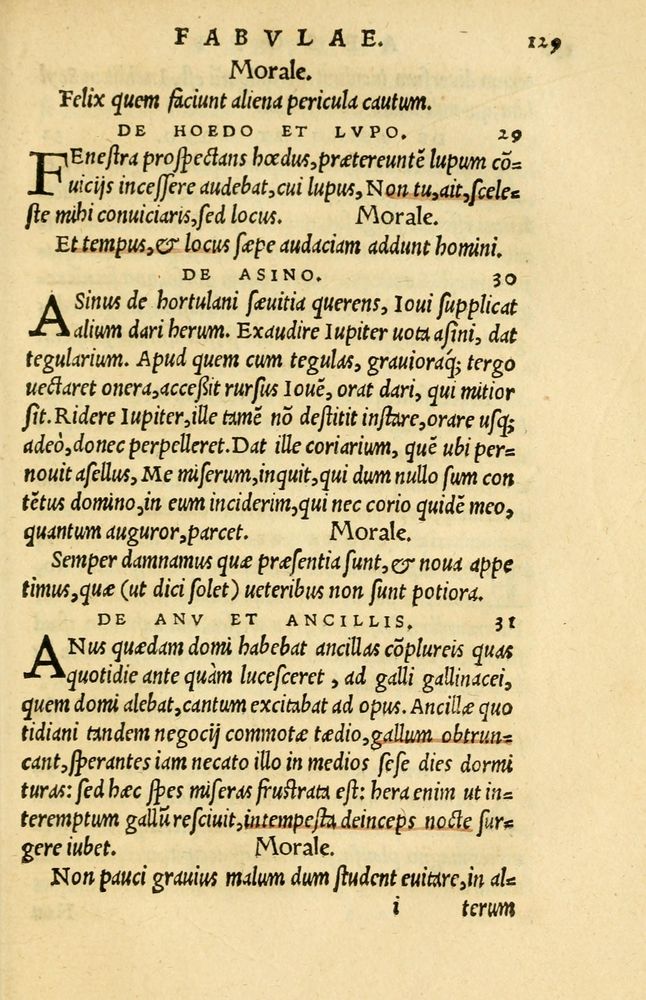 Scan 0133 of Aesopi Phrygis et aliorum fabulae