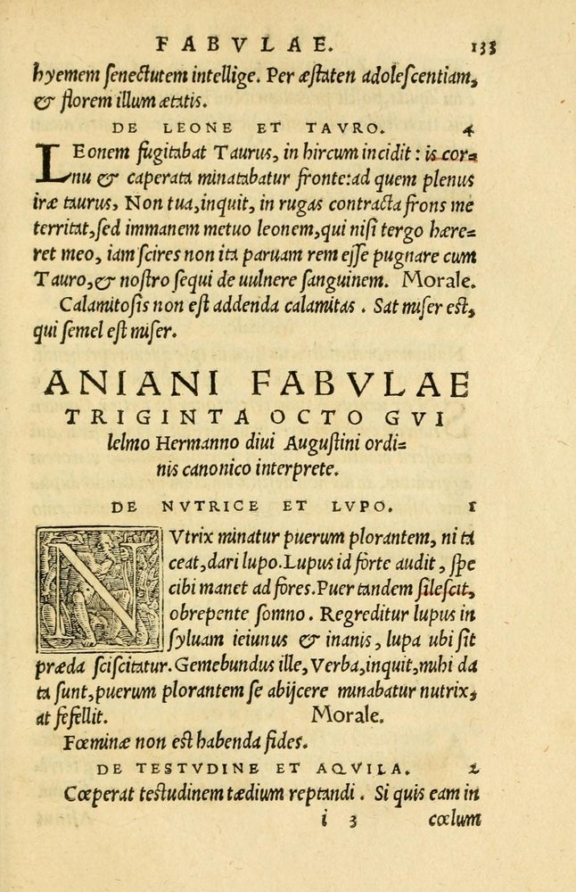Scan 0137 of Aesopi Phrygis et aliorum fabulae