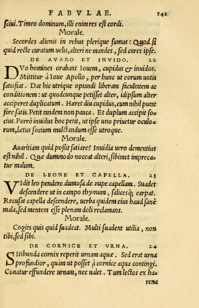 Scan 0145 of Aesopi Phrygis et aliorum fabulae