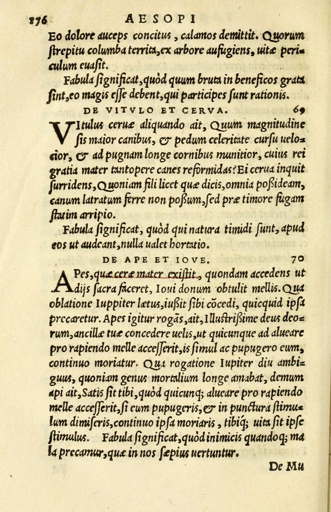 Scan 0150 of Aesopi Phrygis et aliorum fabulae