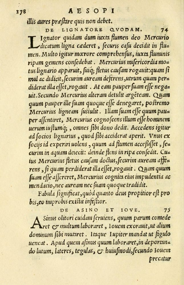 Scan 0152 of Aesopi Phrygis et aliorum fabulae