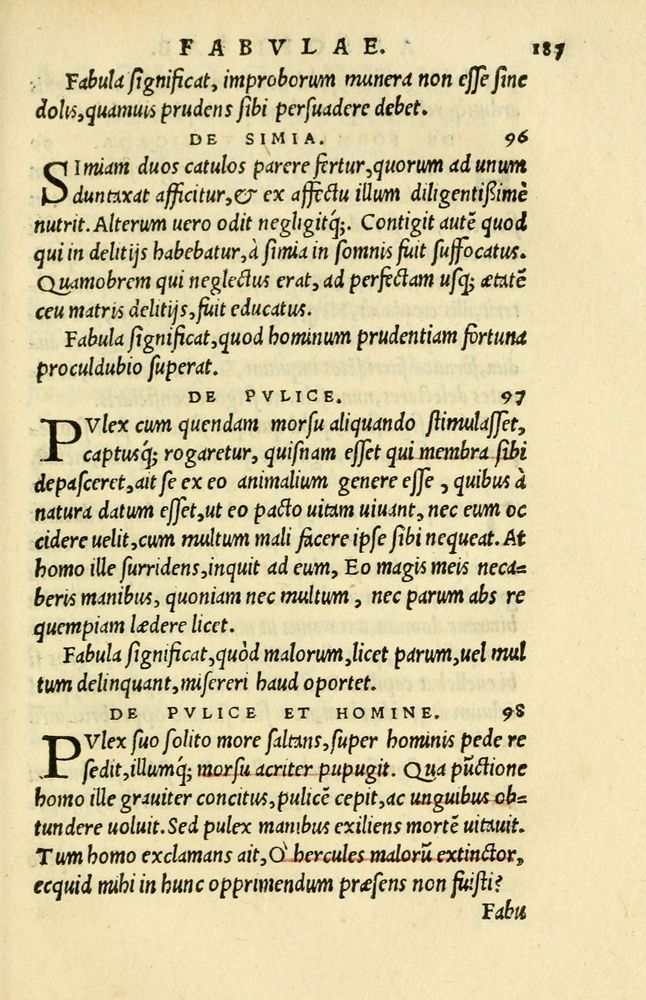Scan 0161 of Aesopi Phrygis et aliorum fabulae