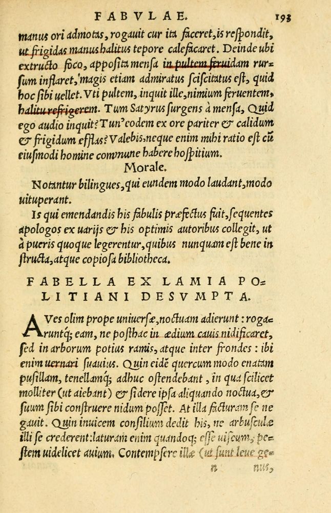 Scan 0167 of Aesopi Phrygis et aliorum fabulae
